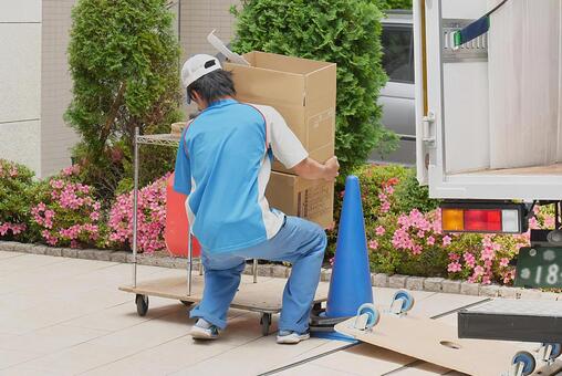 階段や狭所での搬入のイメージ