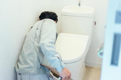 トイレ詰まり処理のイメージ