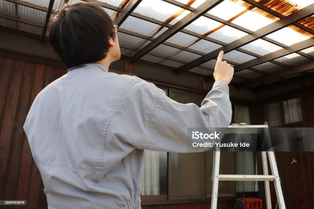 雨どい掃除・修理のイメージ
